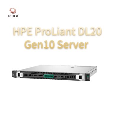 HPE ProLiant DL20 Gen10 Servidor Compacto Versátil para empresas de la cadena minorista, servidor de dos vías, servidor de almacenamiento de datos