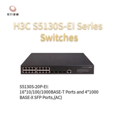 Switches de acceso Gigabit mejorados de la serie H3C S5130S-20P-EI