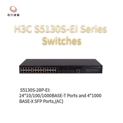 H3C S5130S-28P-EI Serie Interruptores de acceso Gigabit mejorados,interruptor de datos de red,interruptor de red inteligente