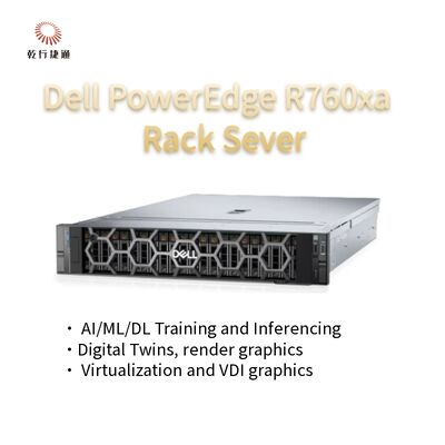Servidor de alto rendimiento para cargas de trabajo pesadas PowerEdge R760xa Rack Server System en stock