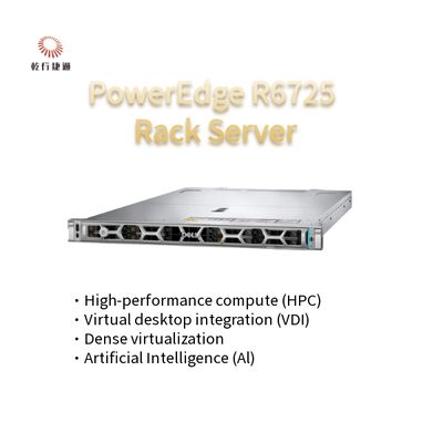 High-Tech PowerEdge R6725 1U Rack Server with AMD EPYC 9005 Series Processor