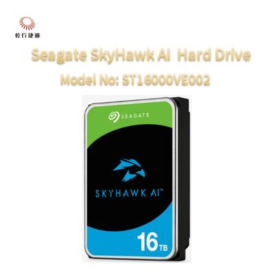 Disco duro de video Seagate SkyHawk AI, número de modelo: ST16000VE002