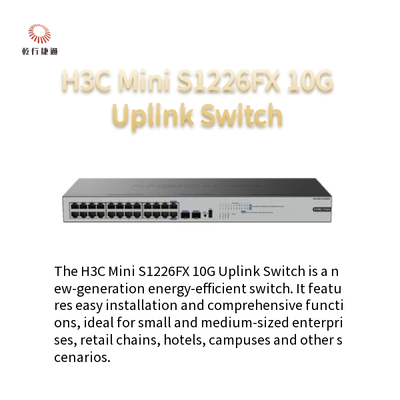 H3C Mini S1226FX 10G Conmutador de enlace ascendente Conmutador verde de ahorro de energía