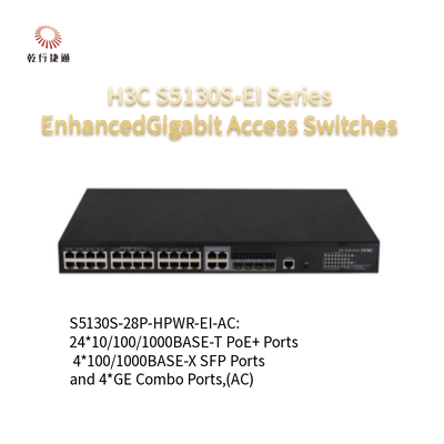 Conmutador Gigabit Ethernet inteligente verde 5130V2-28P-HPWR-LI H3C S5130V2-LI