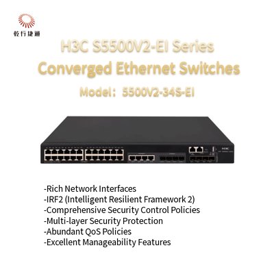 H3C S5500V2-EI Serie S5500V2-34S-EI Switches Ethernet convergentes de alto rendimiento