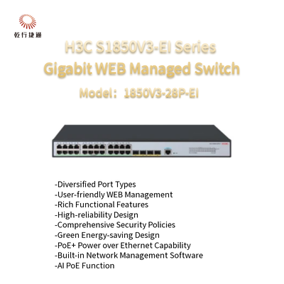 Conmutador gestionado WEB Gigabit serie 1850V3-28P-EI H3C S1850V3-EI