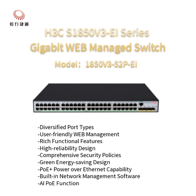 Conmutador gestionado WEB Gigabit serie 1850V3-52P-EI H3C S1850V3-EI