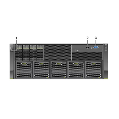 44 3,5 servidor del estante del servidor 32 DDR4 DIMMs 5288 V6 4U de la fusión de Huawei de los discos duros de la pulgada