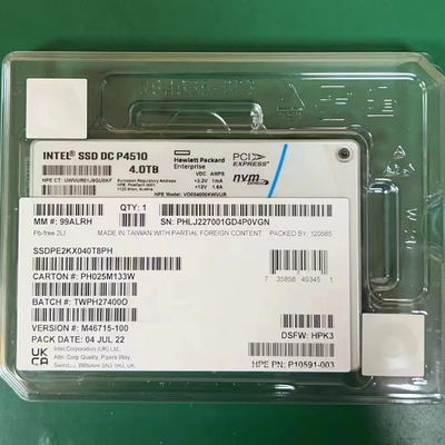 SSD DC P4510 2,5 U.2 NVMe PCIe SSDPE2KX040T8 SSDPE2KX040T801 de Intel 4TB de los servidores