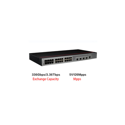 S5735S-L24T4S-QA2 Huawei Switch 24 puertos Gigabit Ethernet + 4 puertos de fibra óptica Gigabit