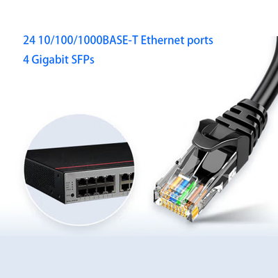 S5735S-L24T4S-QA2 Huawei Switch 24 puertos Gigabit Ethernet + 4 puertos de fibra óptica Gigabit