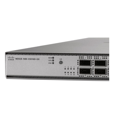 N9K-C9316D-GX Conmutadores de computación con 16p 400/100G QSFP-DD RJ-45 SFP 4 núcleos CPU 128GB Disco SSD