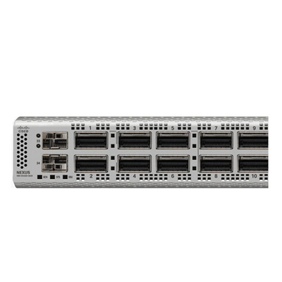 N9K-C9332D-GX2B cisco conmutador Ethernet de 10 gigabits con puertos QSFP-DD de 32p y puertos SFP+ de 2p y 1/10