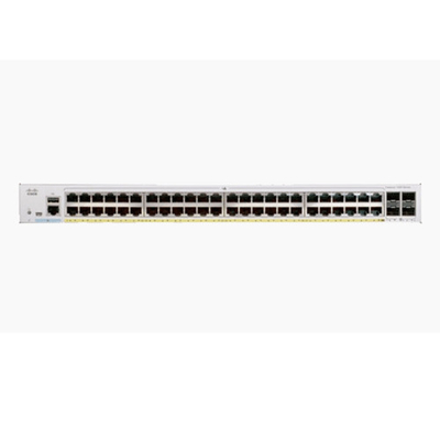 C1000-48P-4G-L Conmutador de acceso a puertos 48 RJ45 PoE+ 370W 104Gbps 77.38Mpps