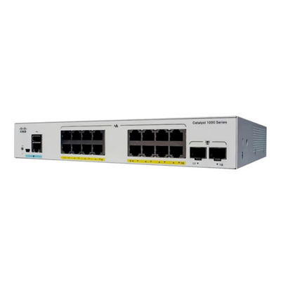 Cisco C1000-16P-2G-L Gigabit Layer 2 Network Managed Enterprise Switch 16 puertos RJ45 PoE+ 2SFP Enlace óptico ascendente 120W