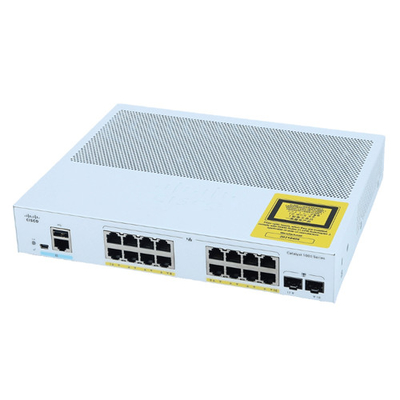 Cisco C1000-16P-2G-L Gigabit Layer 2 Network Managed Enterprise Switch 16 puertos RJ45 PoE+ 2SFP Enlace óptico ascendente 120W