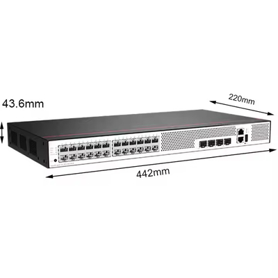 S5735S-L24T4X-A1 24 Puertos Ethernet 10/100/1000BASE-T 4 10 Gigabit SFP+ Conmutador de acceso a fuente de alimentación CA