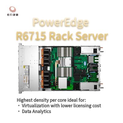 Servidor en Rack Dell PowerEdge R6715, servidor de almacenamiento personalizado, servidor de 2 vías