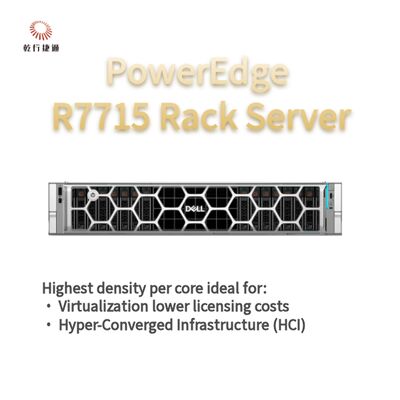 Servidor de almacenamiento en rack Dell PowerEdge R7715, servidor de almacenamiento personalizado, servidor de 2 vías