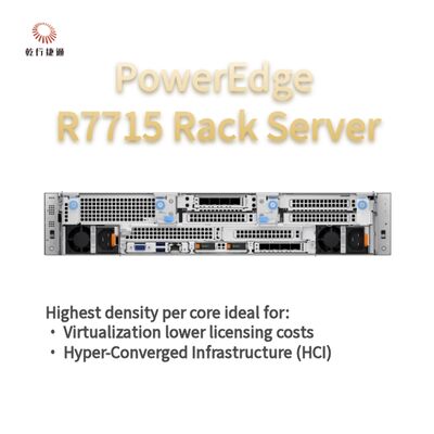 Servidor de almacenamiento en rack Dell PowerEdge R7715, servidor de almacenamiento personalizado, servidor de 2 vías