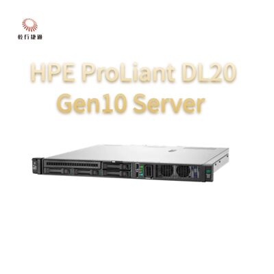HPE ProLiant DL20 Gen10 Servidor Compacto Versátil para empresas de la cadena minorista, servidor de dos vías, servidor de almacenamiento de datos