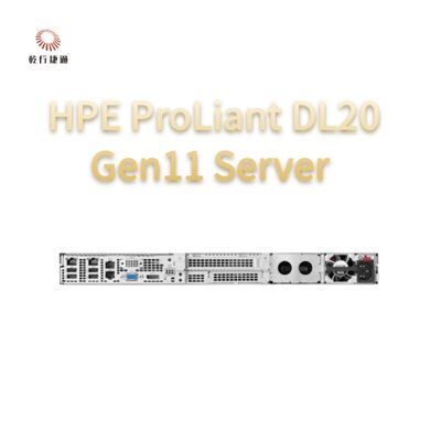 HPE ProLiant DL20 Gen11 Rack Server, sistema de almacenamiento flash, servidor de procesador Xeon