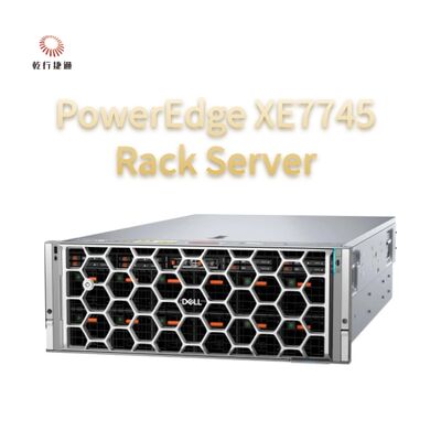 Servidor en rack PowerEdge XE7745 Aceleración de IA flexible El PowerEdge XE7745 potencia las perspectivas de IA empresariales con configuraciones flexibles de GPU PCIe refrigeradas por aire para inferencia y ajuste fino de modelos