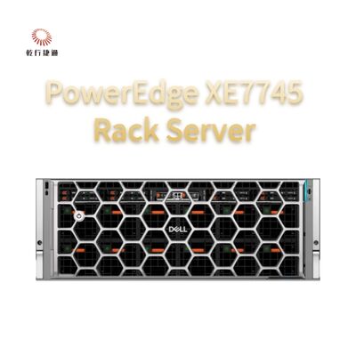 Servidor en rack PowerEdge XE7745 Aceleración de IA flexible El PowerEdge XE7745 potencia las perspectivas de IA empresariales con configuraciones flexibles de GPU PCIe refrigeradas por aire para inferencia y ajuste fino de modelos