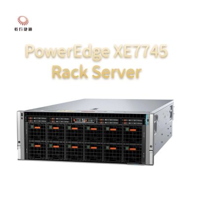 Servidor en rack PowerEdge XE7745 Aceleración de IA flexible El PowerEdge XE7745 potencia las perspectivas de IA empresariales con configuraciones flexibles de GPU PCIe refrigeradas por aire para inferencia y ajuste fino de modelos