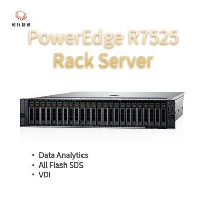 PowerEdge R7525 2U Rack Server, Ventas de servidores de almacenamiento, exportador de racks de servidores 2U