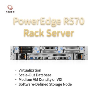 Servidor en Rack Dell PowerEdge R570 con 144 núcleos, 384 TB de almacenamiento y diseño energéticamente eficiente