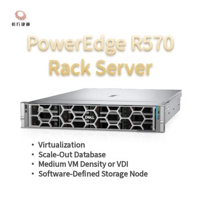 Servidor en Rack Dell PowerEdge R570 con 144 núcleos, 384 TB de almacenamiento y diseño energéticamente eficiente