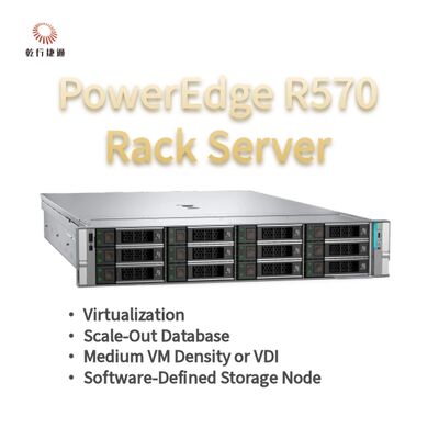 Servidor en Rack Dell PowerEdge R570 con 144 núcleos, 384 TB de almacenamiento y diseño energéticamente eficiente