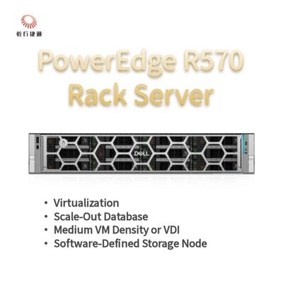 Servidor en Rack Dell PowerEdge R570 con 144 núcleos, 384 TB de almacenamiento y diseño energéticamente eficiente