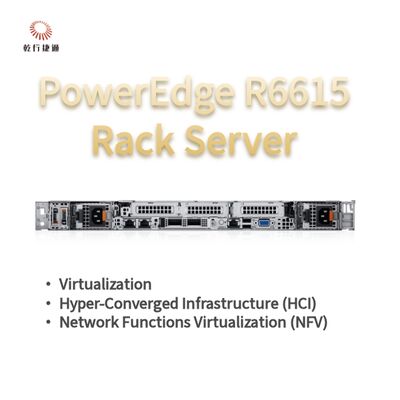 Servidor en Rack Dell PowerEdge R6615 de 1U con 128 de Memoria y Refrigeración Líquida Directa, servidor de almacenamiento personalizado, servidor de 2 vías