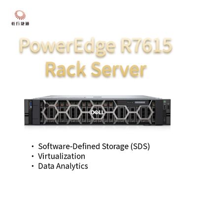 Servidor Dell PowerEdge R7615 2U con 128 núcleos, Servidor de almacenamiento personalizado, Servidor de 2 vías