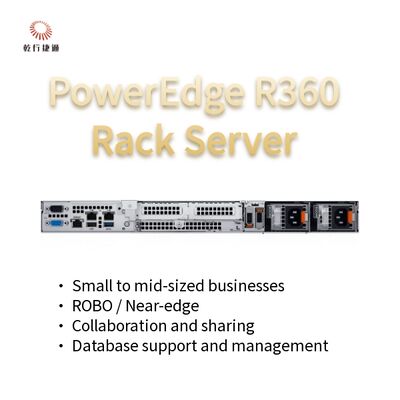 PowerEdge R360 1U Rack Server con la serie Intel Xeon 6300, 128 GB de memoria DDR5 y soporte de GPU