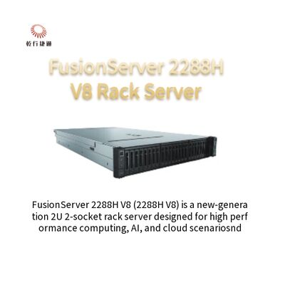 Servidor de rackmount para el centro de datos FusionServer 2288H V8 2U 2 servidor de enchufes