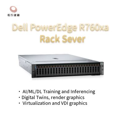 Servidor de alto rendimiento para cargas de trabajo pesadas PowerEdge R760xa Rack Server System en stock