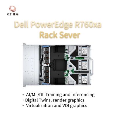 Servidor de alto rendimiento para cargas de trabajo pesadas PowerEdge R760xa Rack Server System en stock