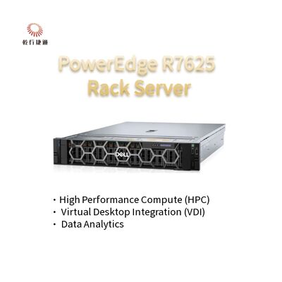 2U Dos Sockets PowerEdge R7625 Rack Servidor 4a generación AMD EPYCTM Procesadores hasta 8x PCIe Gen5 ranuras 12 x 2,5" SSDs SATA/SAS