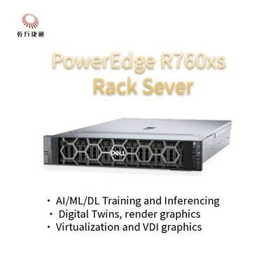 Poweredge R760 R760xs R760xa 2U Storage High Performance Computing Server 