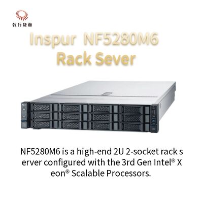 Sistema de la alineación del carril del servidor 4210R 8G*4/2T SATA 550W del estante de Inspur NF5280M6 2U