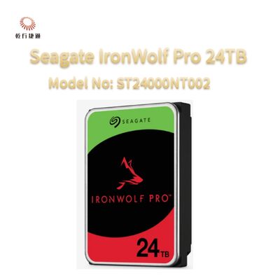 Seagate IronWolf Pro 24TB Número de modelo: ST24000NT002