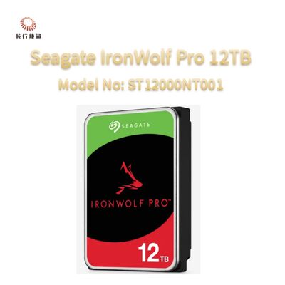 Seagate IronWolf Pro 12TB Número de modelo: ST12000NT001