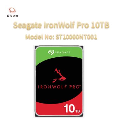 Seagate Ironwolf Pro 10TB Número de modelo: ST10000NT001