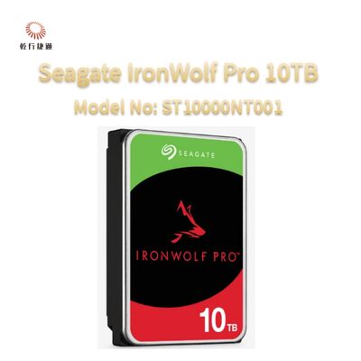 Seagate Ironwolf Pro 10TB Número de modelo: ST10000NT001