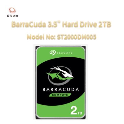 Disco duro Seagate BarraCuda de 3.5" 2TB Modelo: ST2000DM008