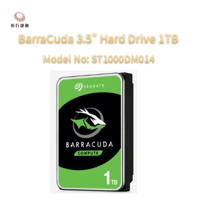 Disco duro Seagate BarraCuda de 3.5" 1TB Modelo No: ST1000DM014