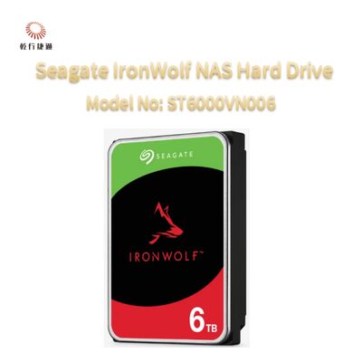Disco Duro Seagate IronWolf® para Almacenamiento Conectado en Red (NAS) Modelo: ST6000VN006